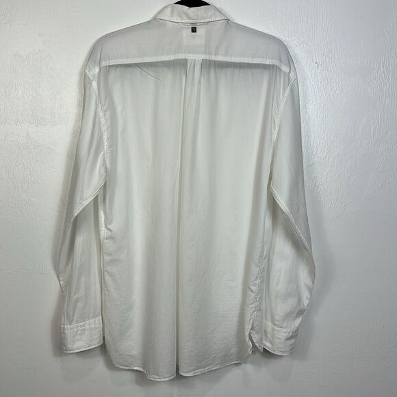 Billy Reid Standard Classic White Casual Button-Down Shirt Size XL - Picture 5 of 11
